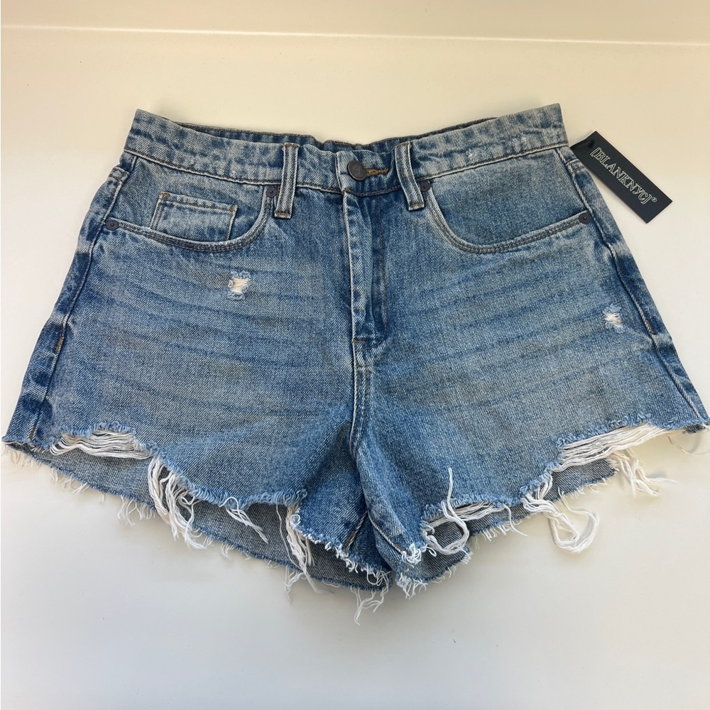 Blank NYC The Barrow Denim Jeans Shorts Size 27 Distressed